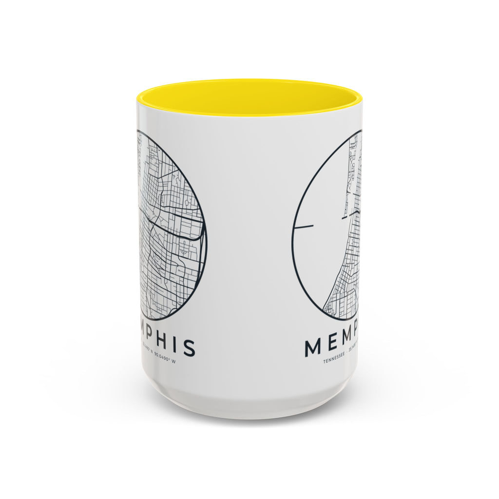 Memphis Street Map Accent Mug