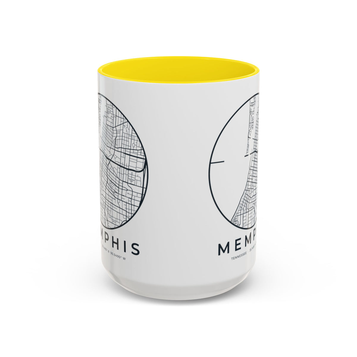 Memphis Street Map Accent Mug