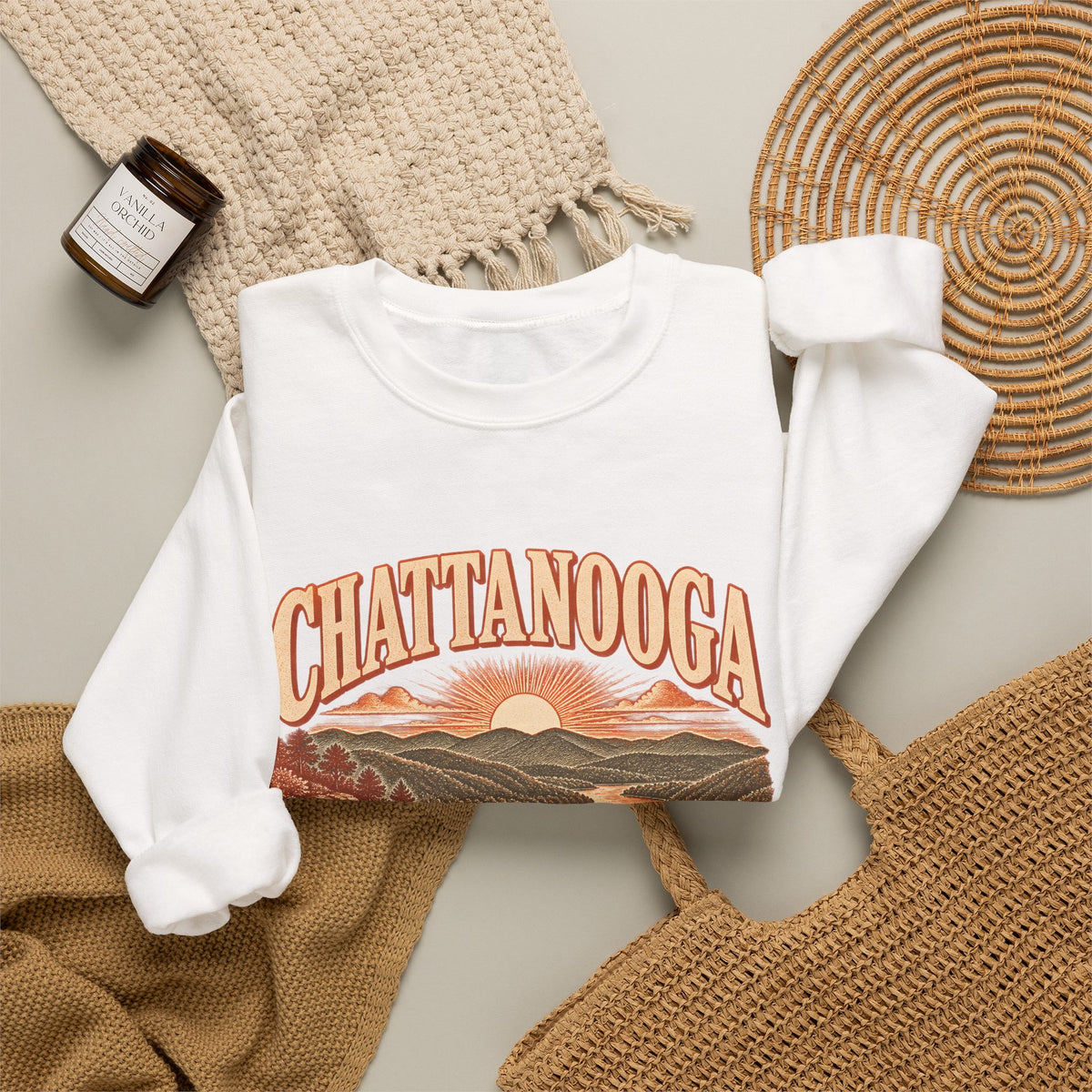 Chattanooga Engraved Valley Crewneck Sweatshirt