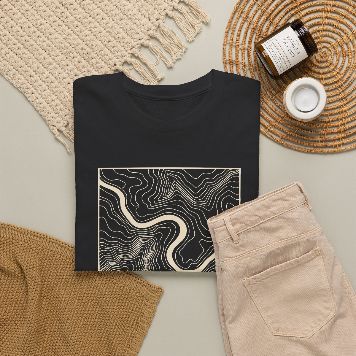 Chattanooga Topo Map T-Shirt