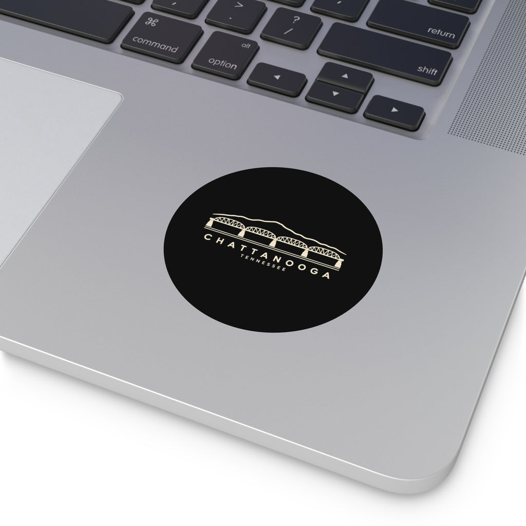 Chattanooga Walnut Street Bridge Sticker (Black)