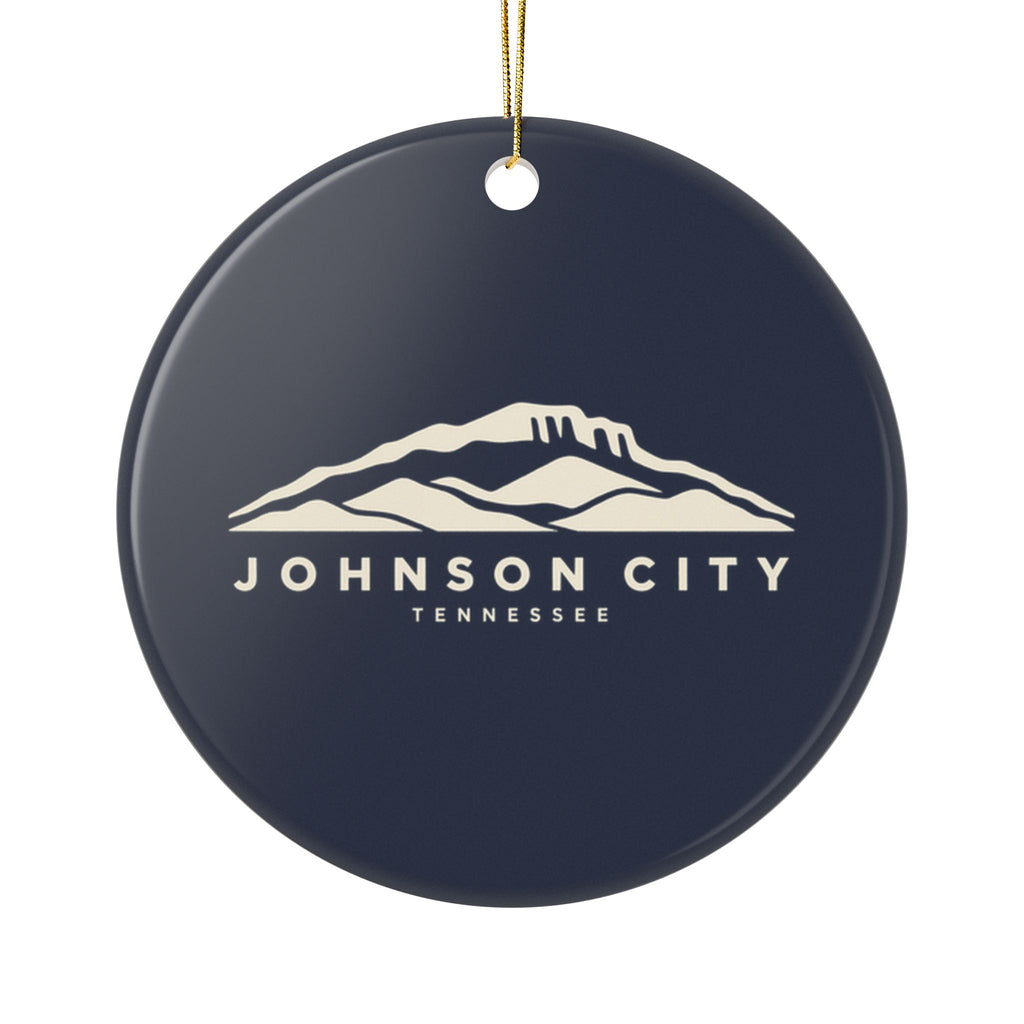 Johnson City Buffalo Mountain Ornament (Navy)