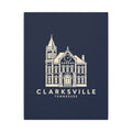 Clarksville Customs House Canvas Print (Navy)