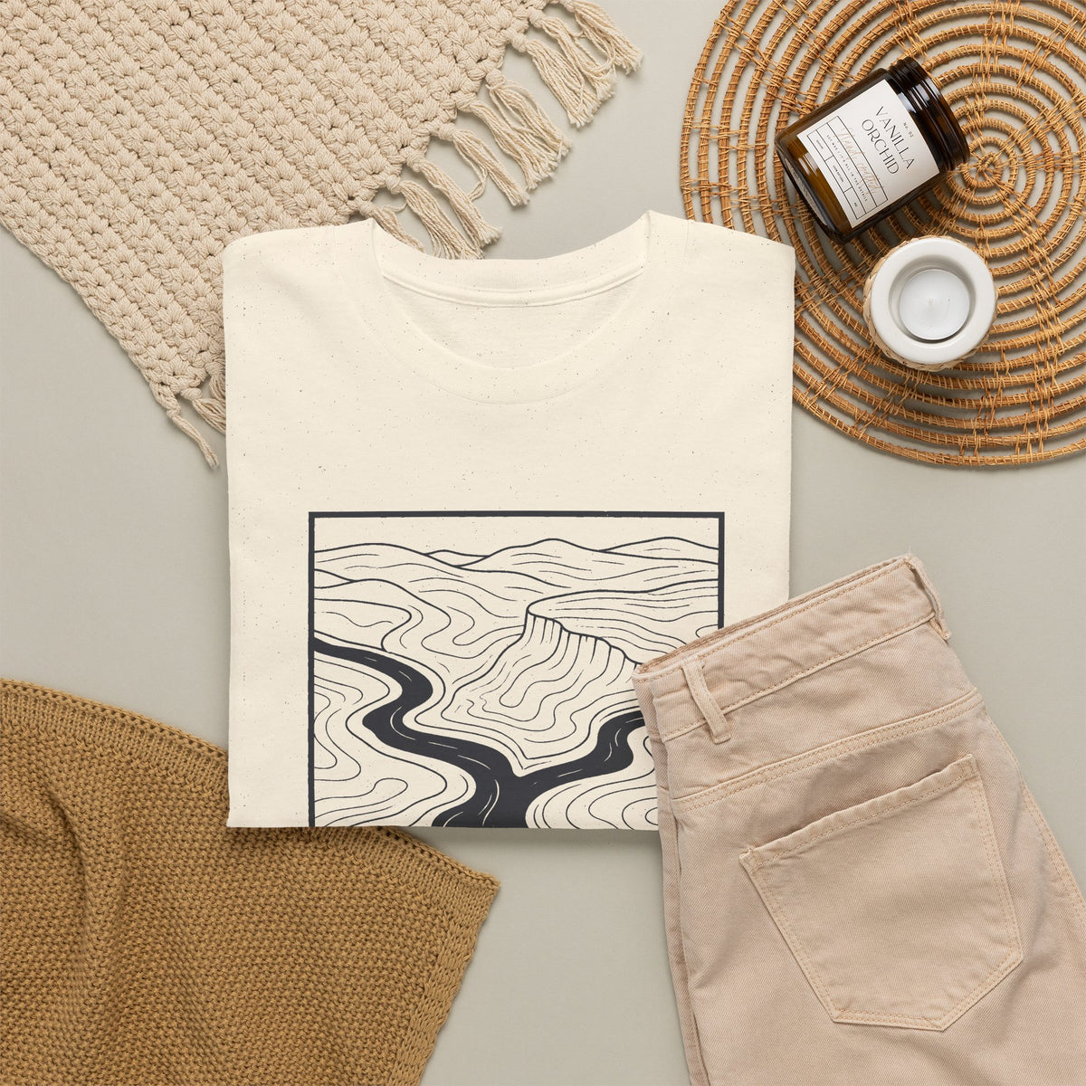 Clarksville Topo Map T-Shirt
