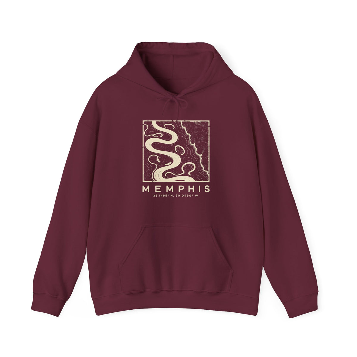 Memphis Topo Map Hoodie