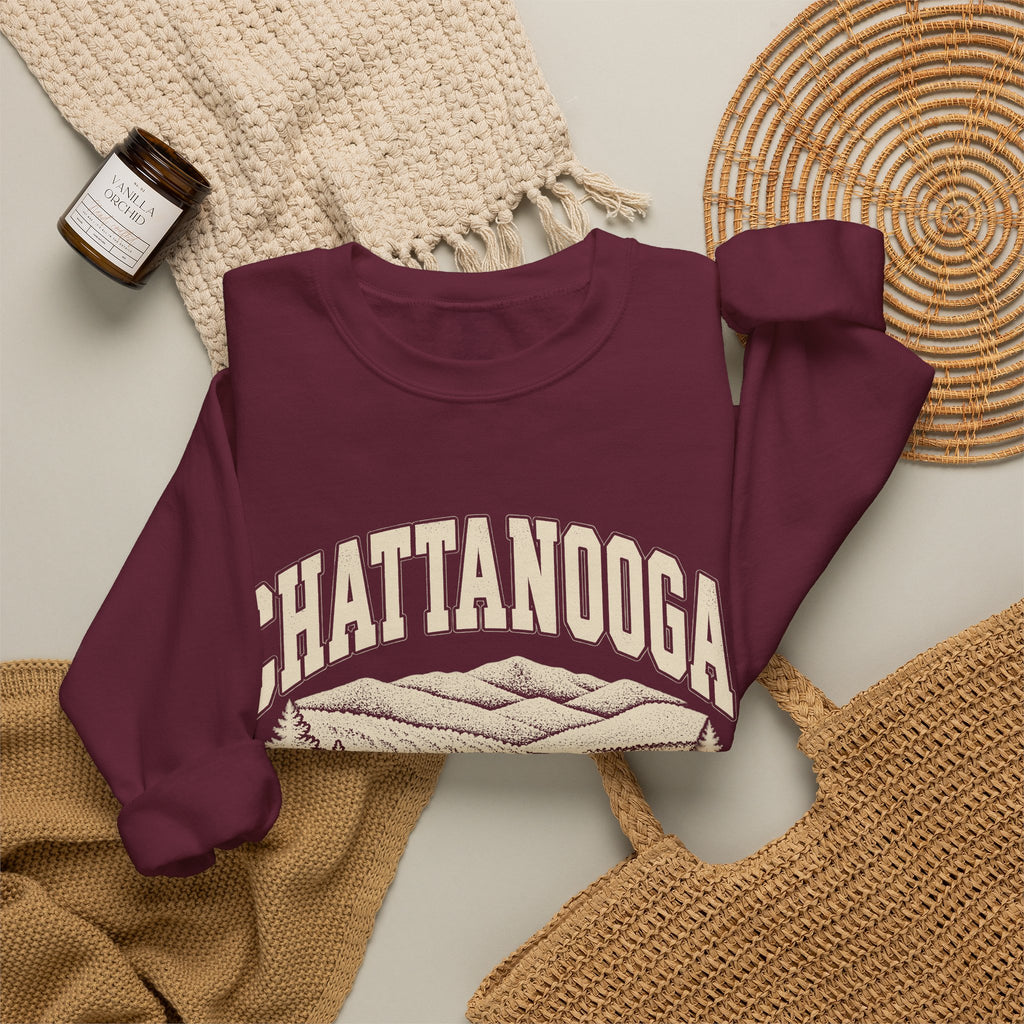 Chattanooga Vintage Varsity Crewneck Sweatshirt