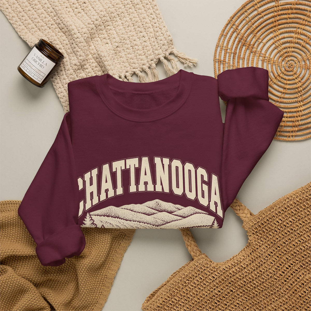 Chattanooga Vintage Varsity Crewneck Sweatshirt