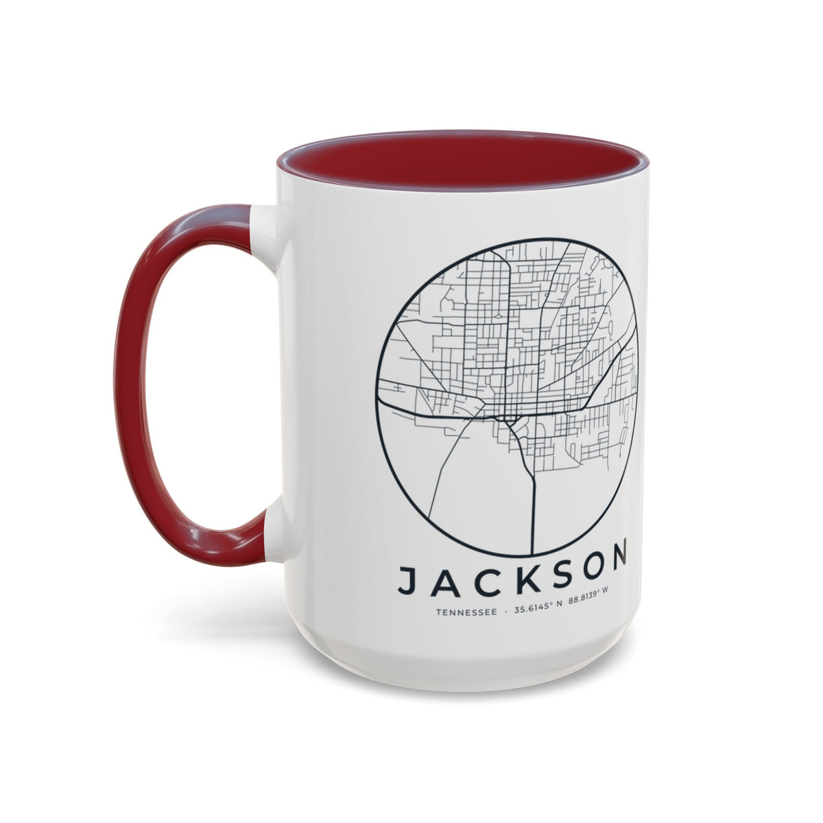 Jackson Street Map Accent Mug