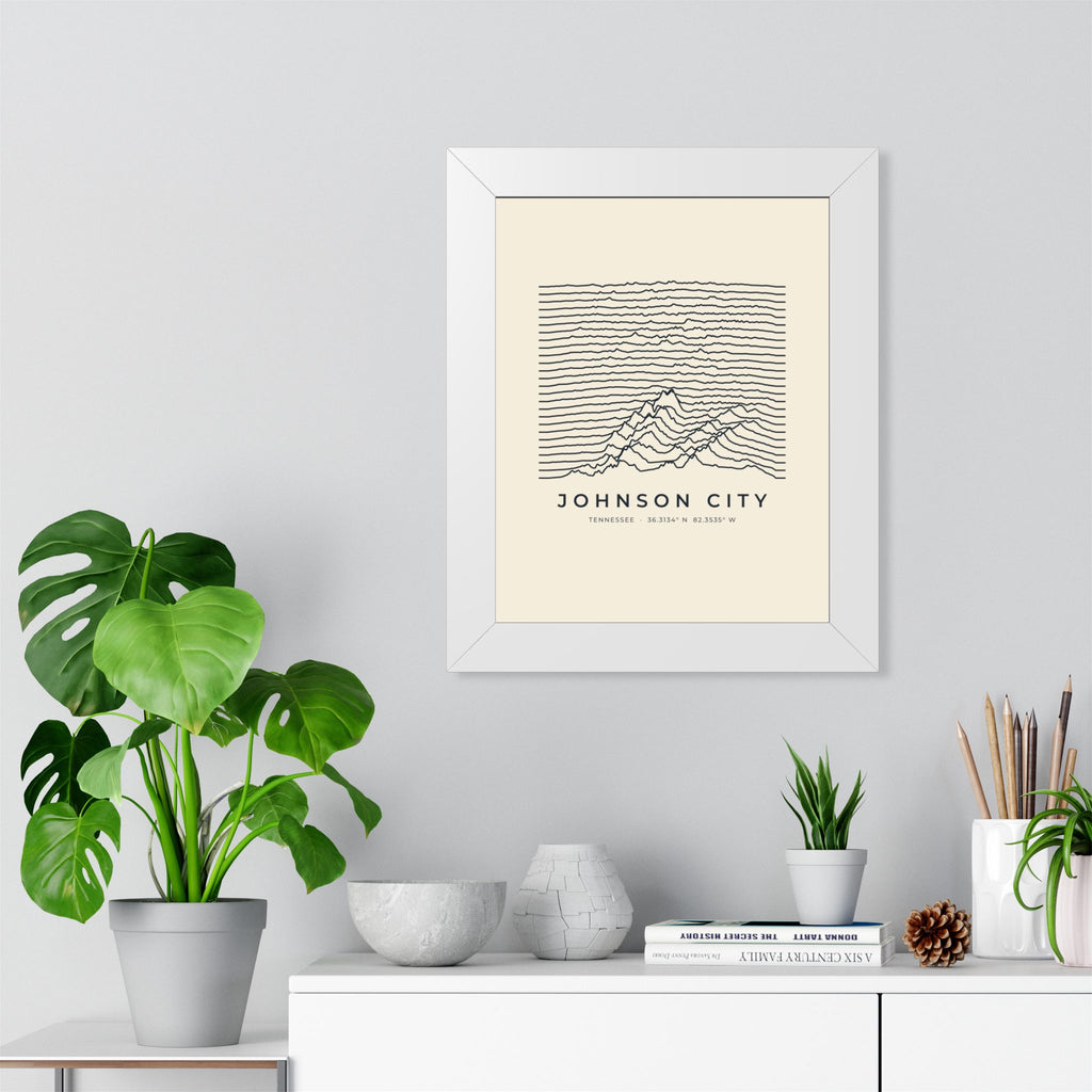 Johnson City Ridgeline Framed Print