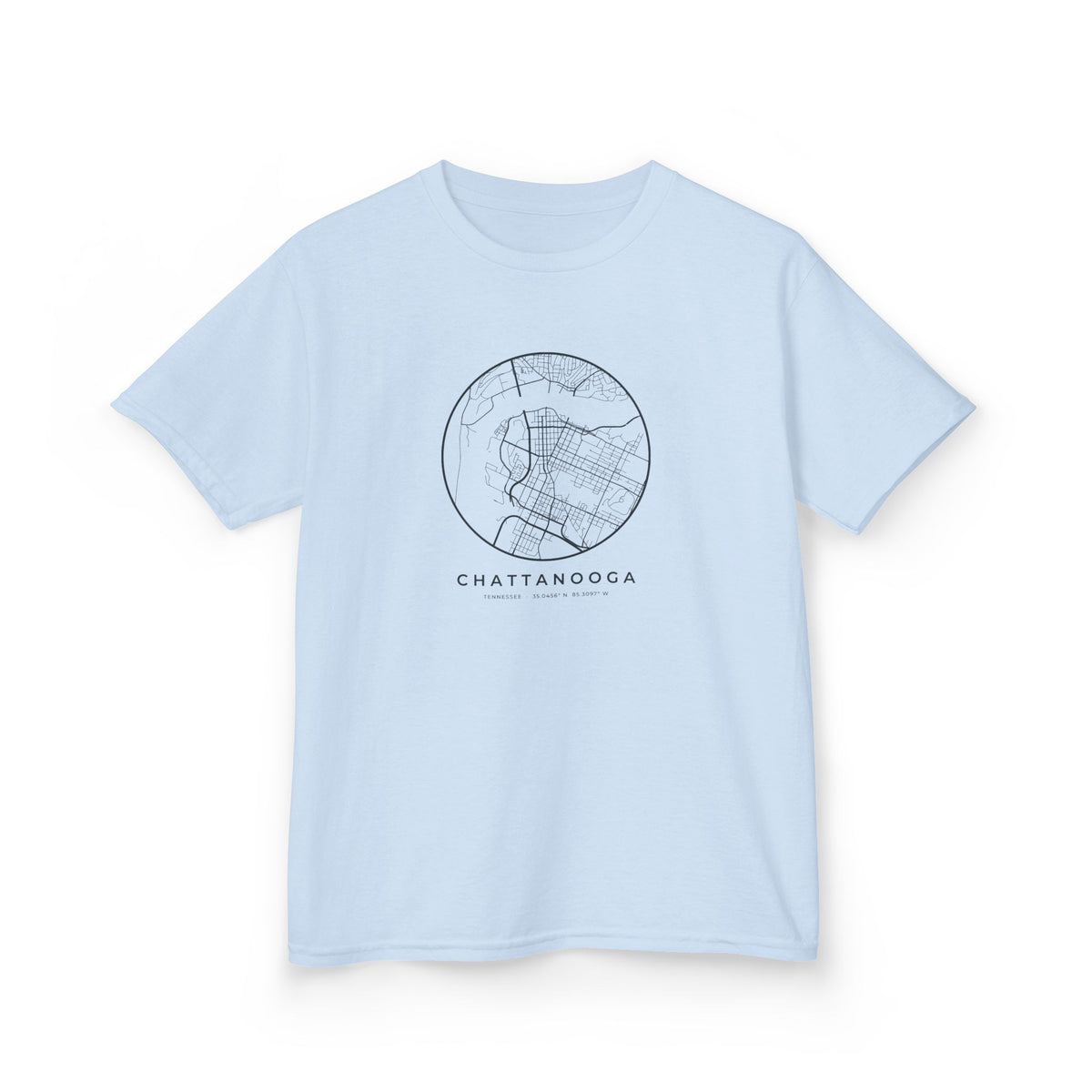 Chattanooga Street Map Kids T-Shirt