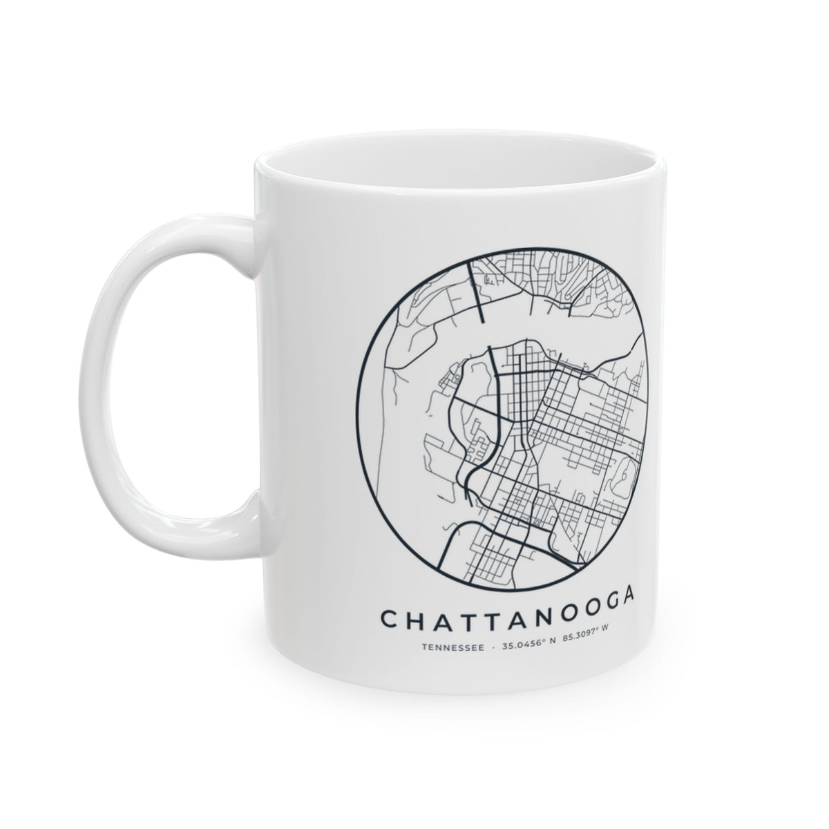 Chattanooga Street Map Mug