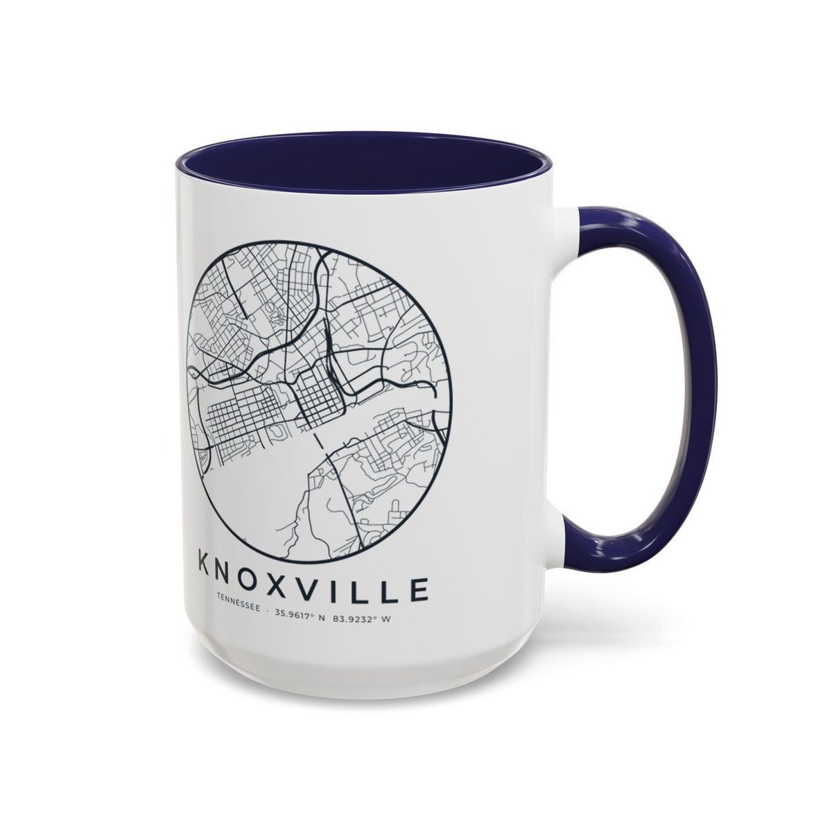 Knoxville Street Map Accent Mug