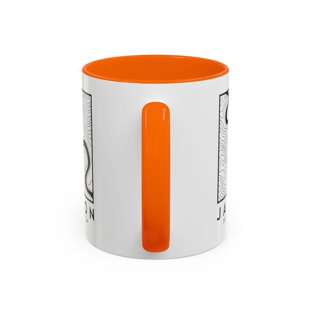 Jackson Topo Map Accent Mug