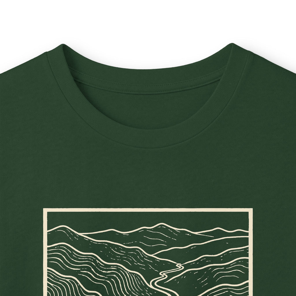 Johnson City Topo Map Long Sleeve T-Shirt