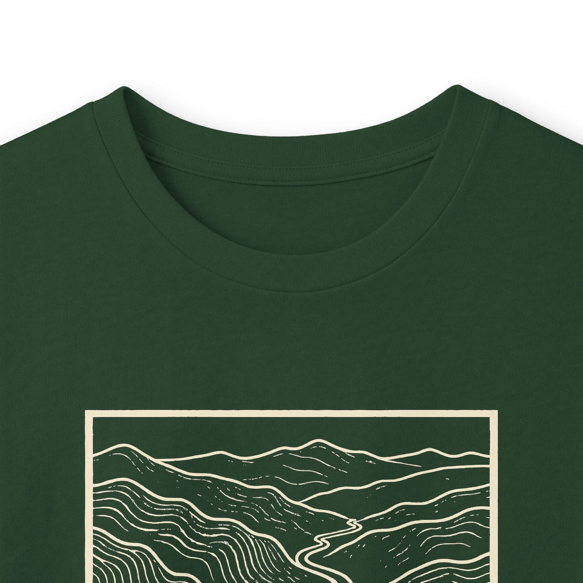 Johnson City Topo Map Long Sleeve T-Shirt