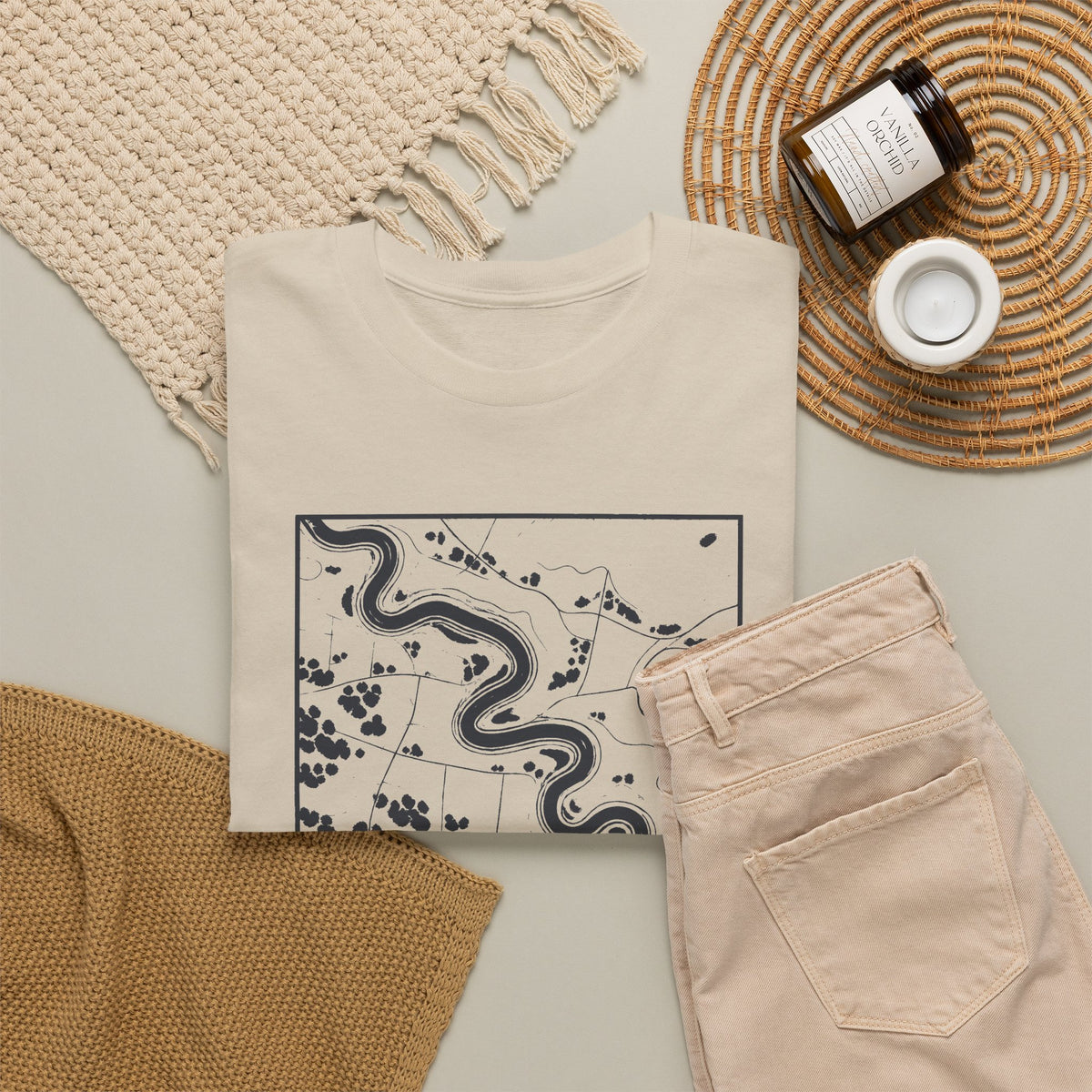 Murfreesboro Topo Map T-Shirt