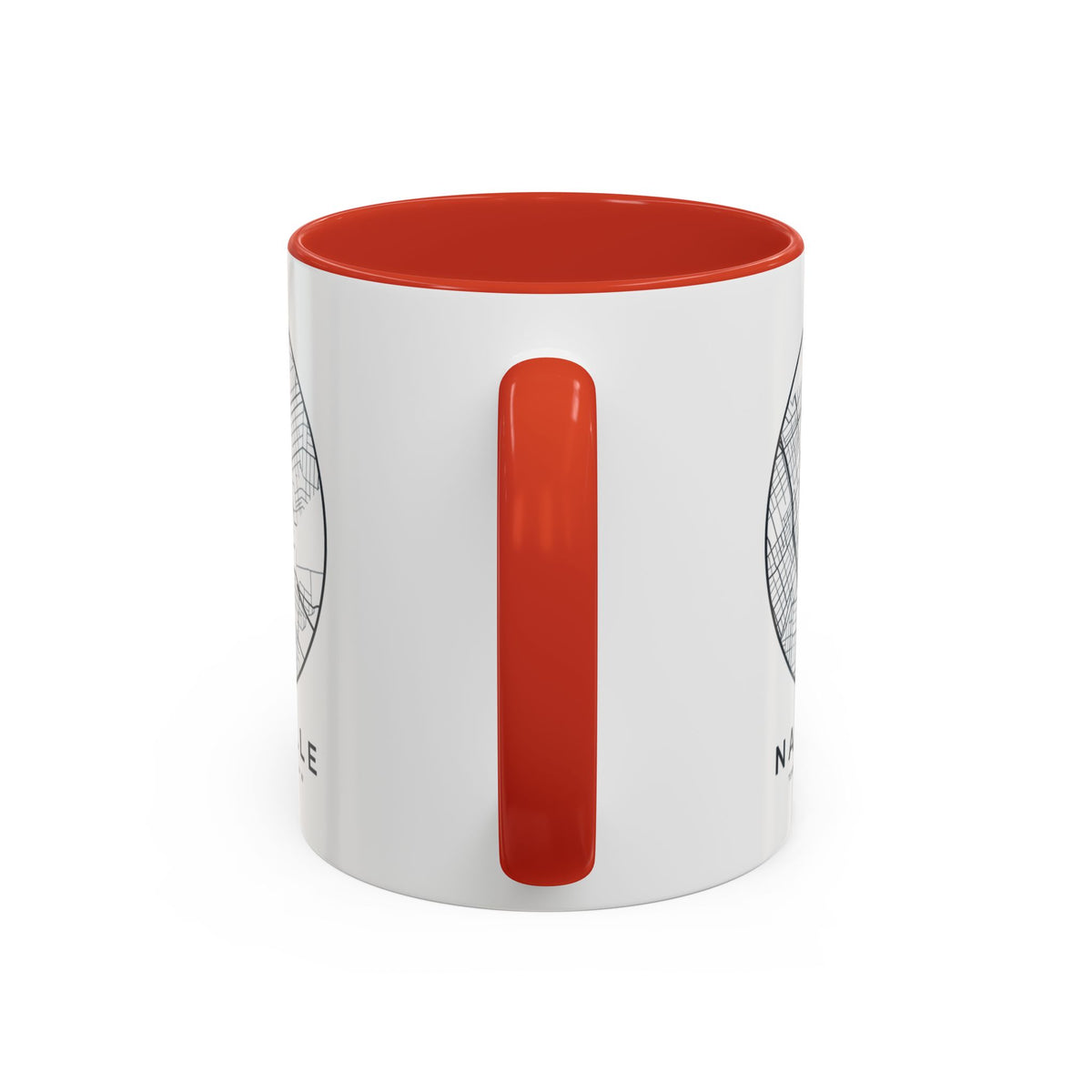 Nashville Street Map Accent Mug