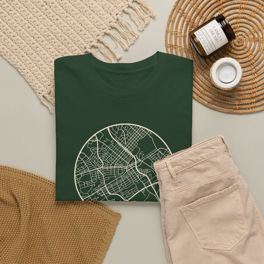 Johnson City Street Map T-Shirt