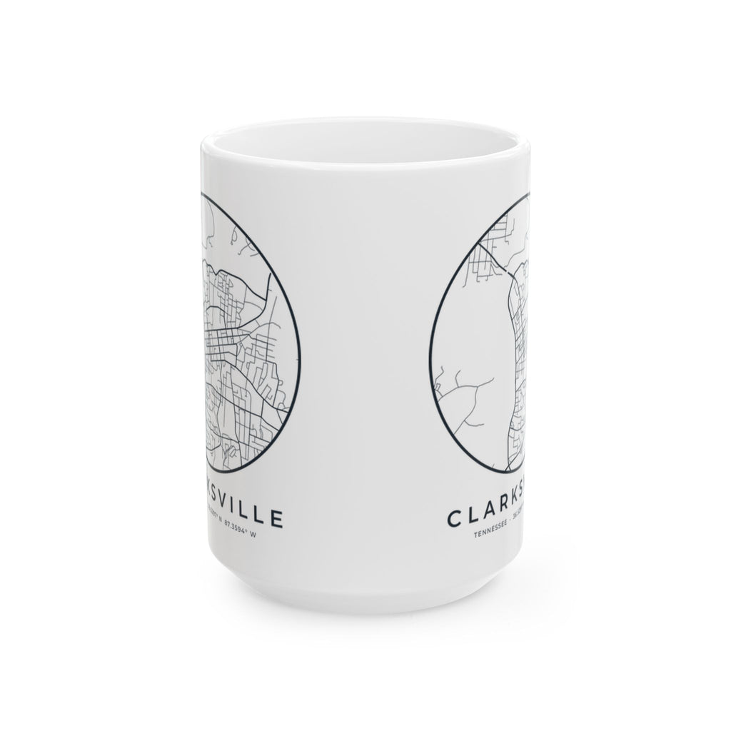 Clarksville Street Map Mug