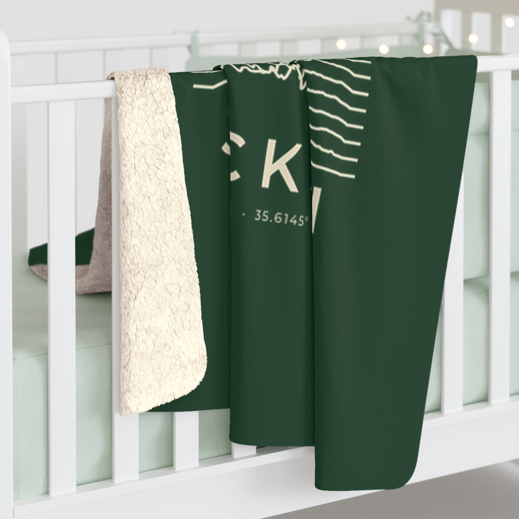 Jackson Ridgeline Sherpa Blanket (Forest Green)