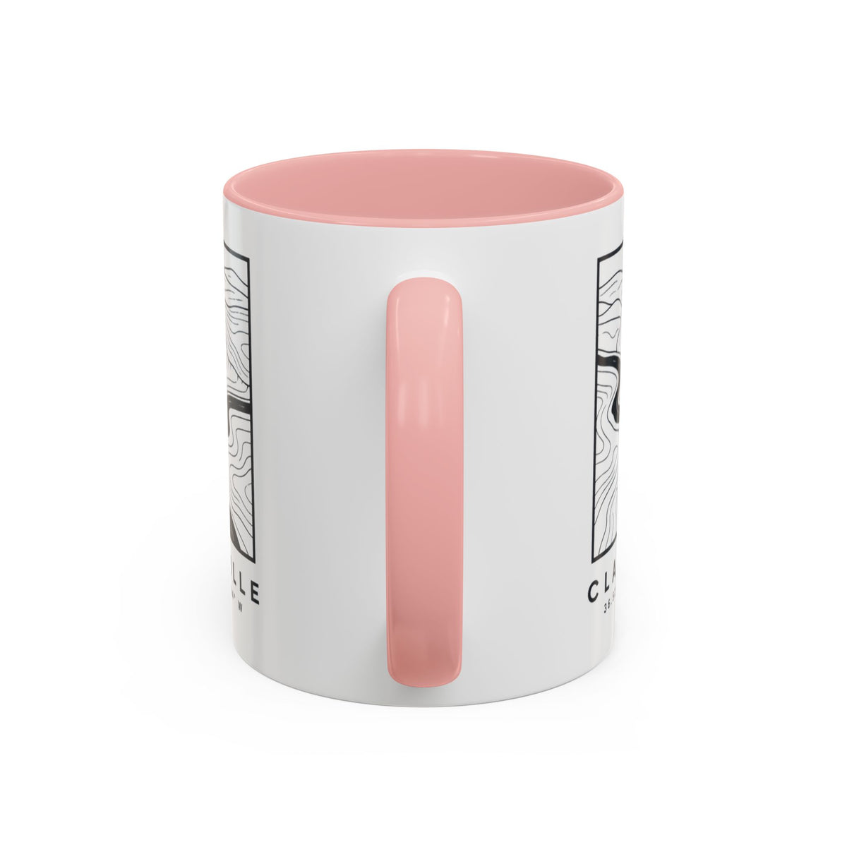 Clarksville Topo Map Accent Mug