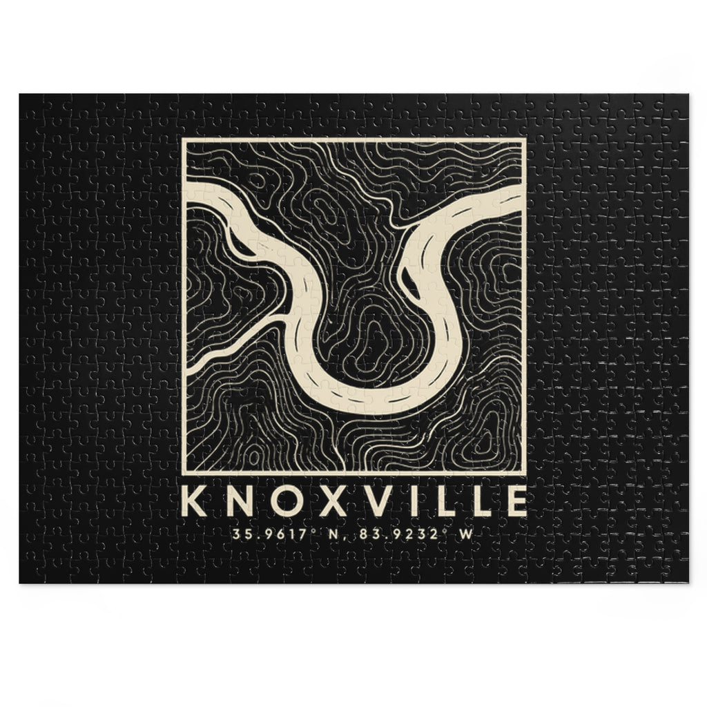 Knoxville Topo Map Puzzle (Black)