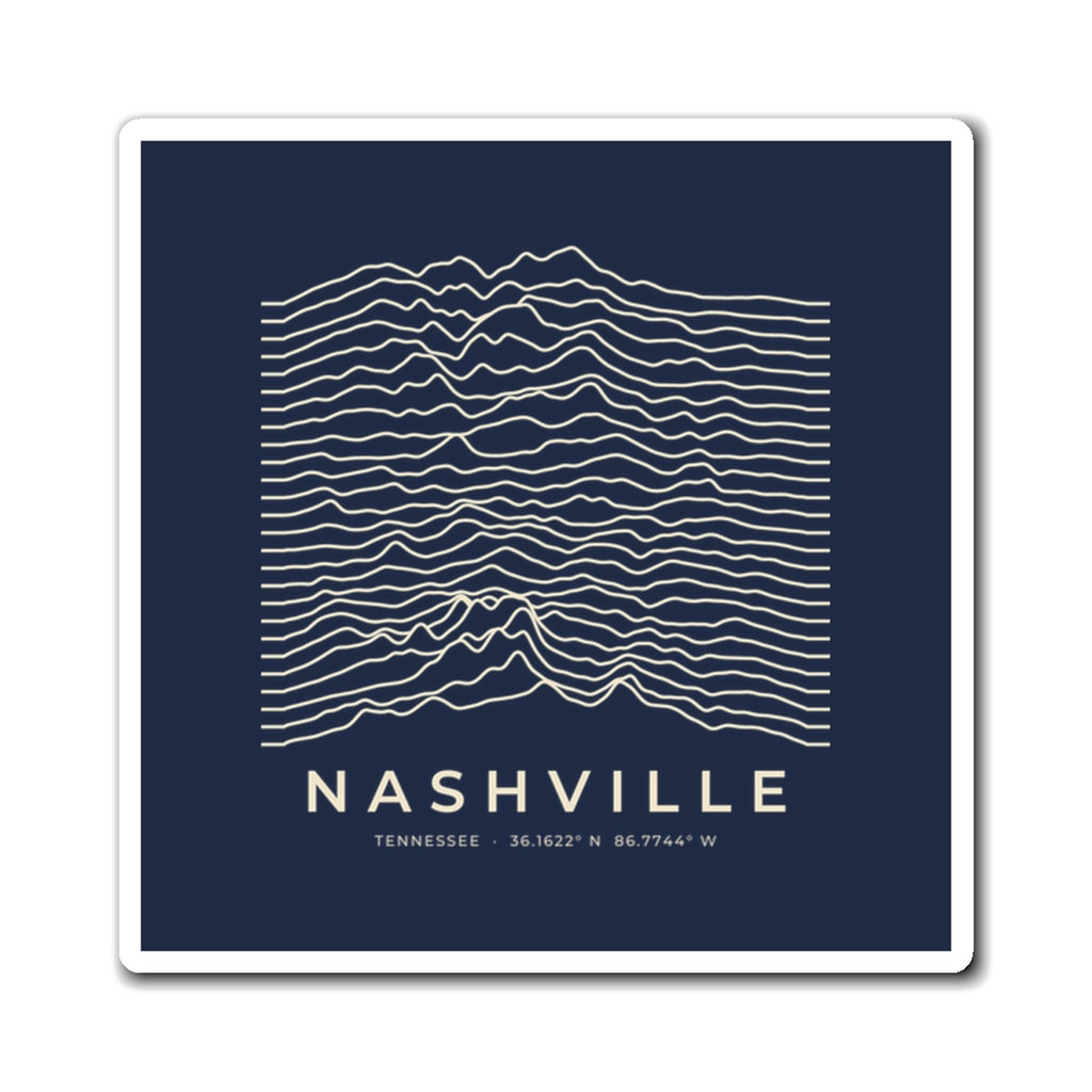 Nashville Ridgeline Magnet (Navy)