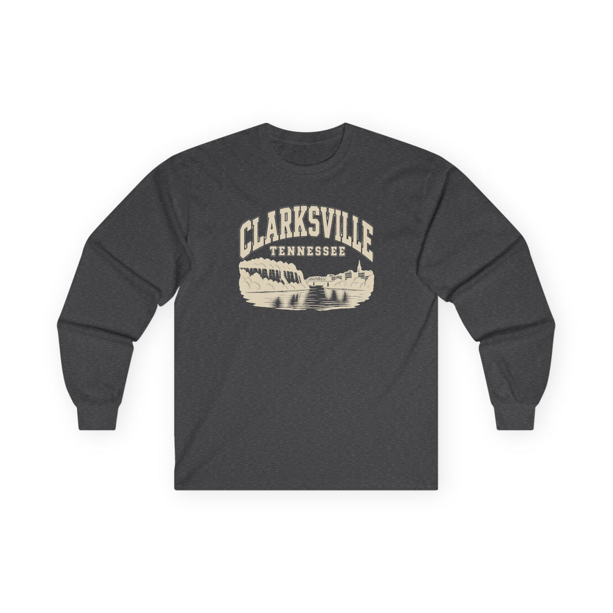 Clarksville Vintage Varsity Long Sleeve T-Shirt
