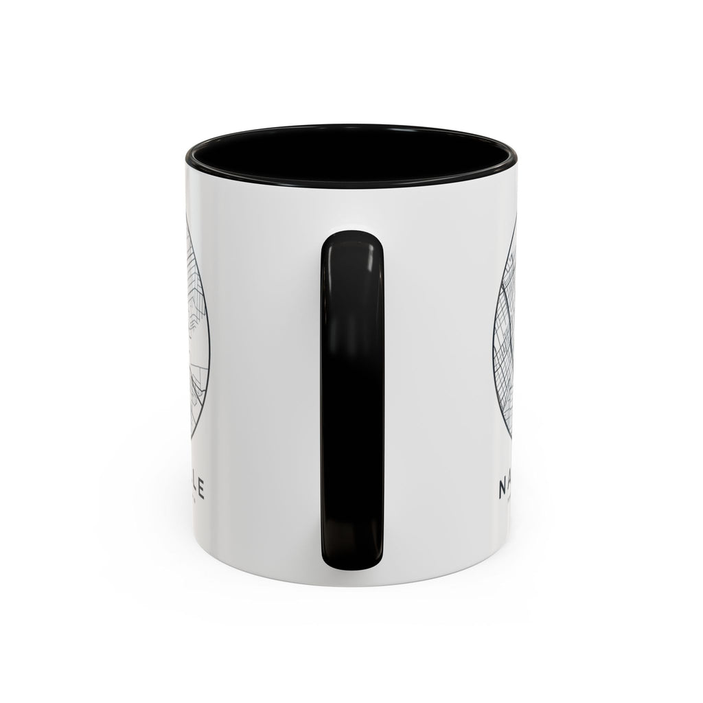 Nashville Street Map Accent Mug
