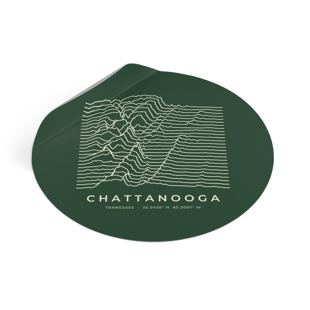 Chattanooga Ridgeline Sticker (Forest Green)