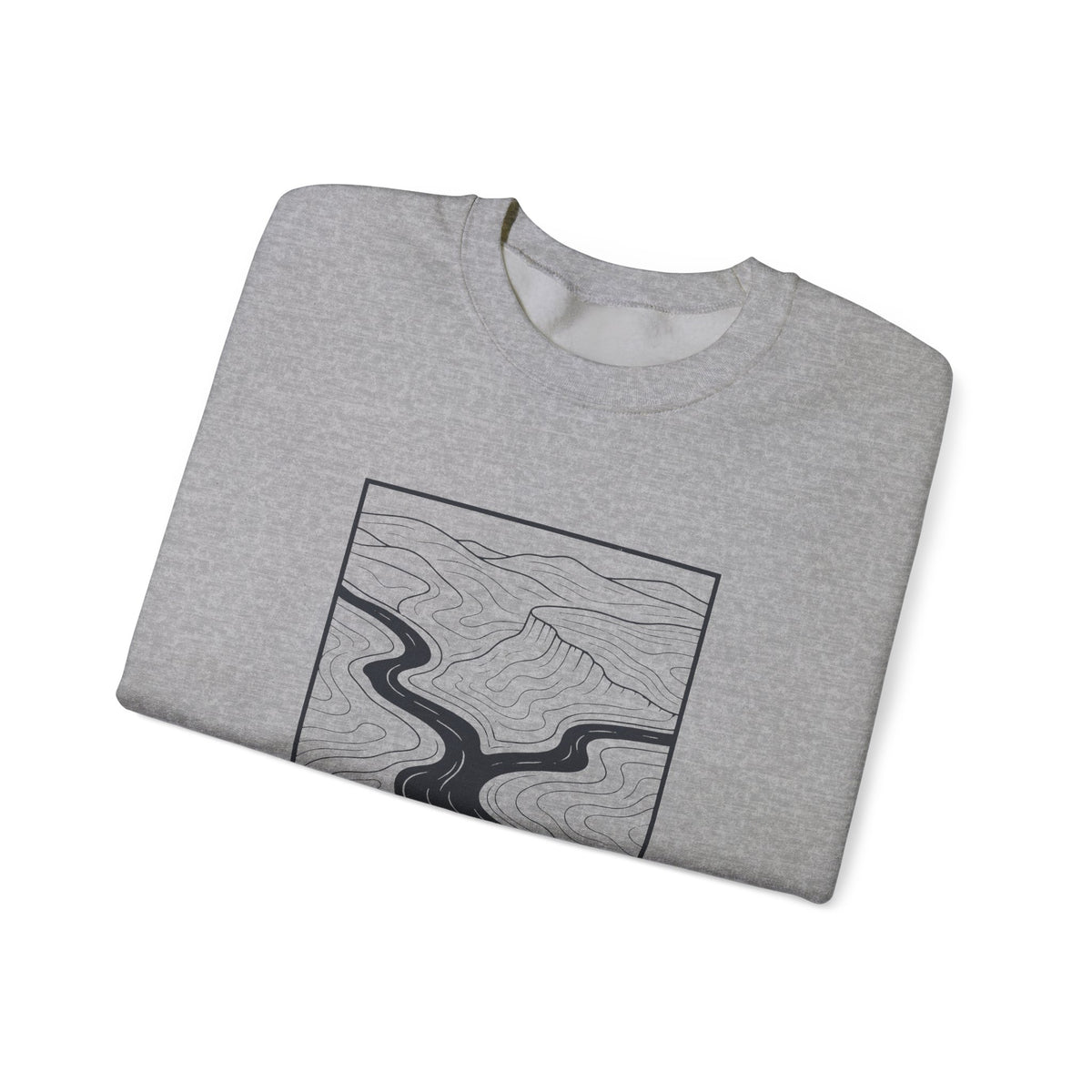 Clarksville Topo Map Crewneck Sweatshirt