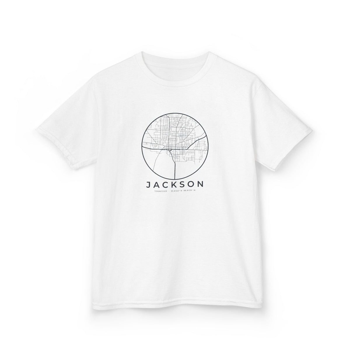 Jackson Street Map Kids T-Shirt