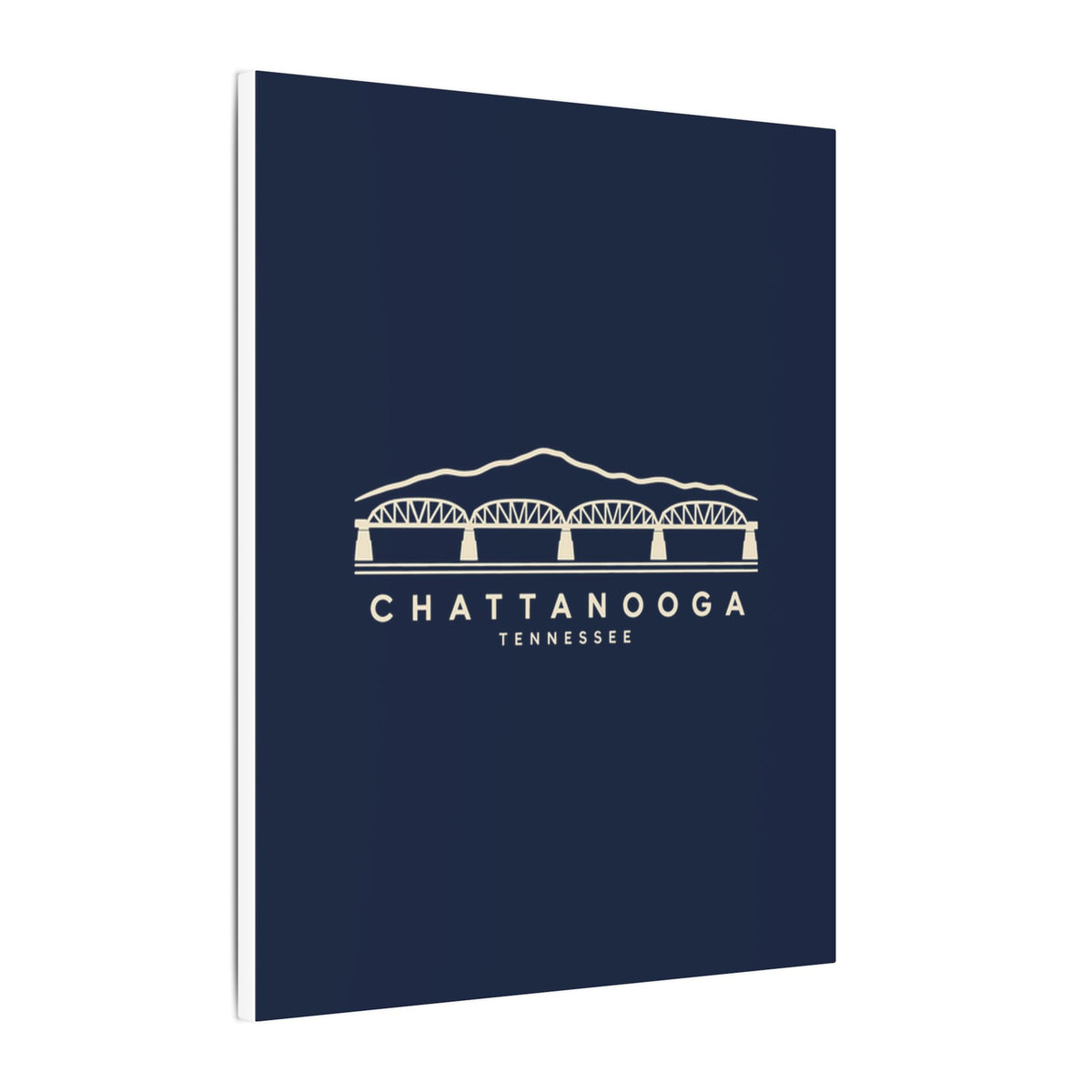 Chattanooga Walnut Street Bridge Canvas Print (Navy)