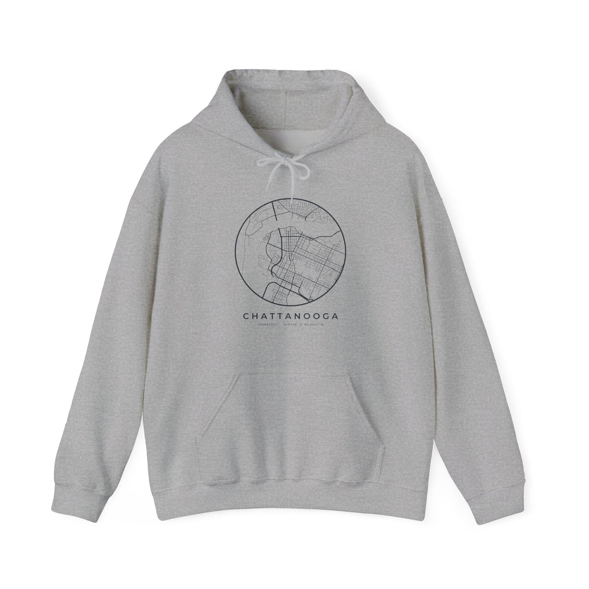 Chattanooga Street Map Hoodie