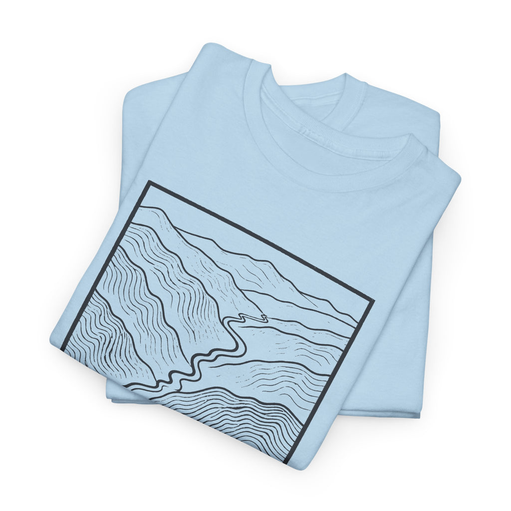 Johnson City Topo Map T-Shirt