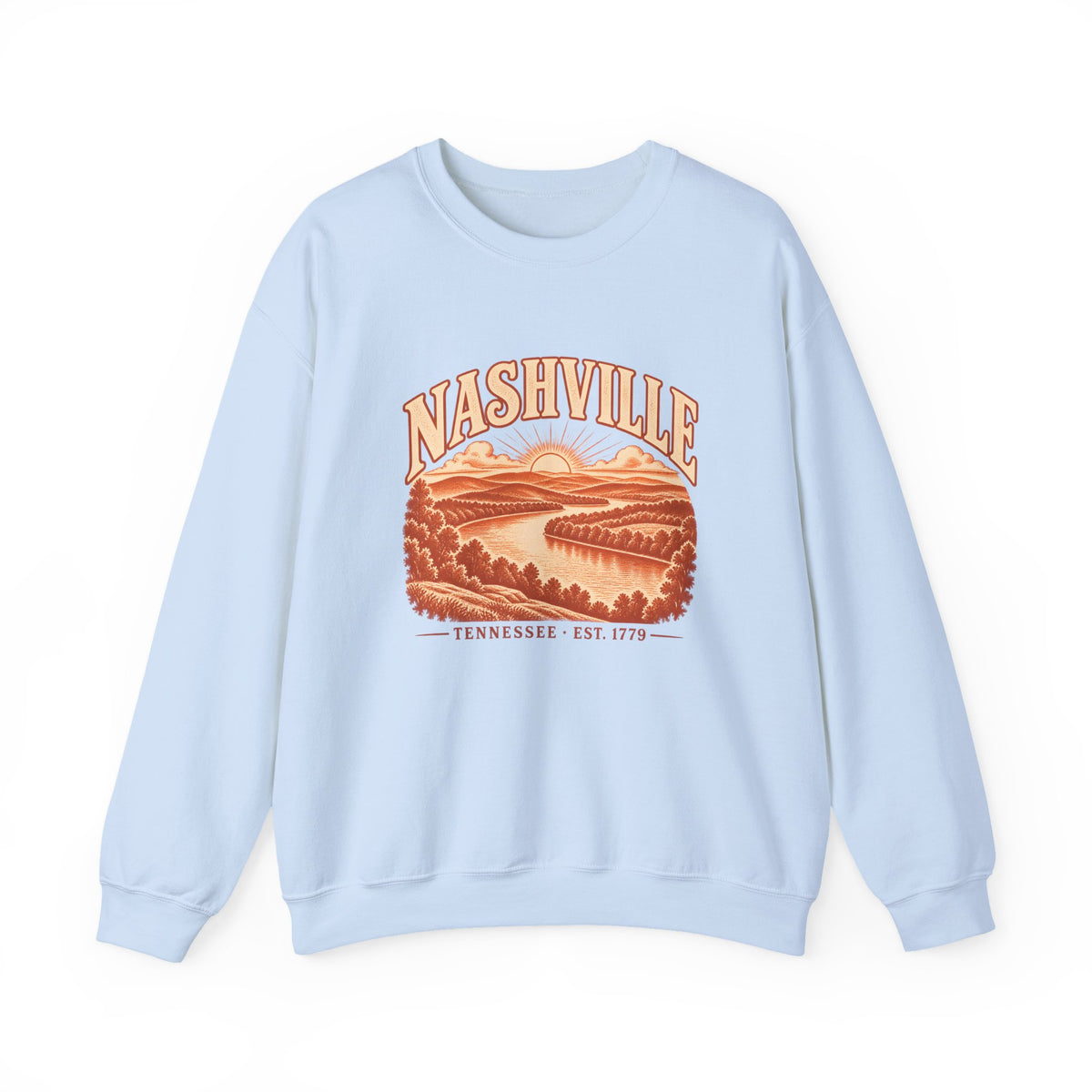 Nashville Engraved Valley Crewneck Sweatshirt