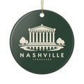 Nashville Parthenon Ornament (Forest Green)