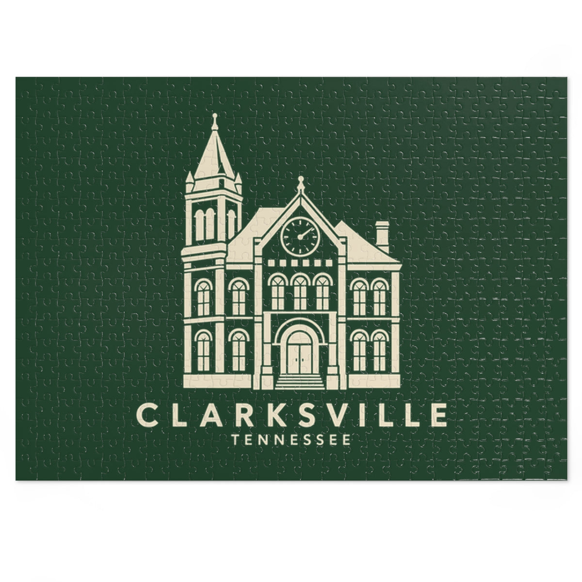 Clarksville Customs House Puzzle (Forest Green)
