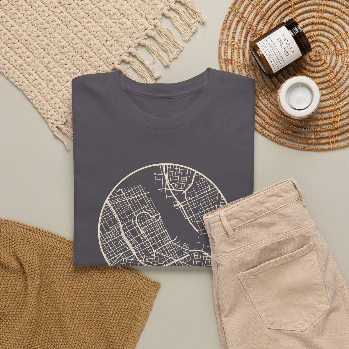 Nashville Street Map T-Shirt