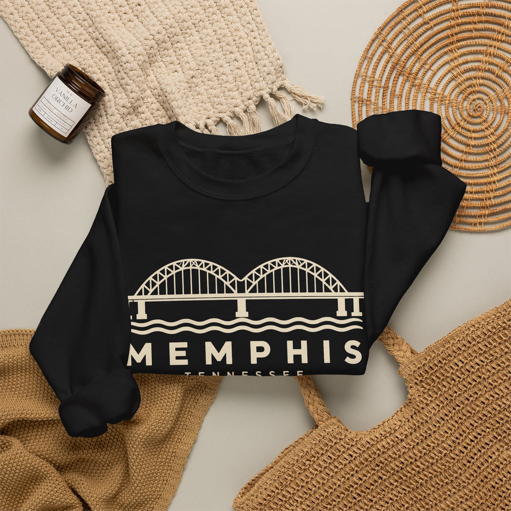 Memphis Hernando de Soto Bridge Crewneck Sweatshirt