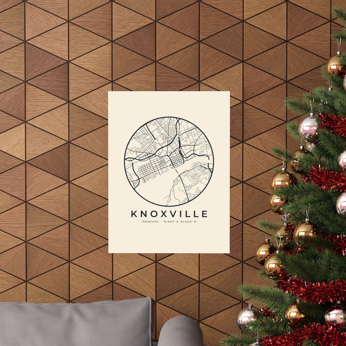Knoxville Street Map Poster