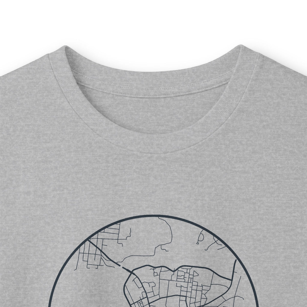 Clarksville Street Map Long Sleeve T-Shirt