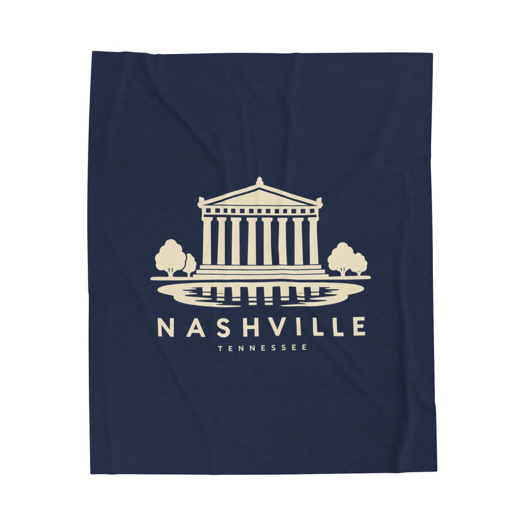 Nashville Parthenon Blanket (Navy)