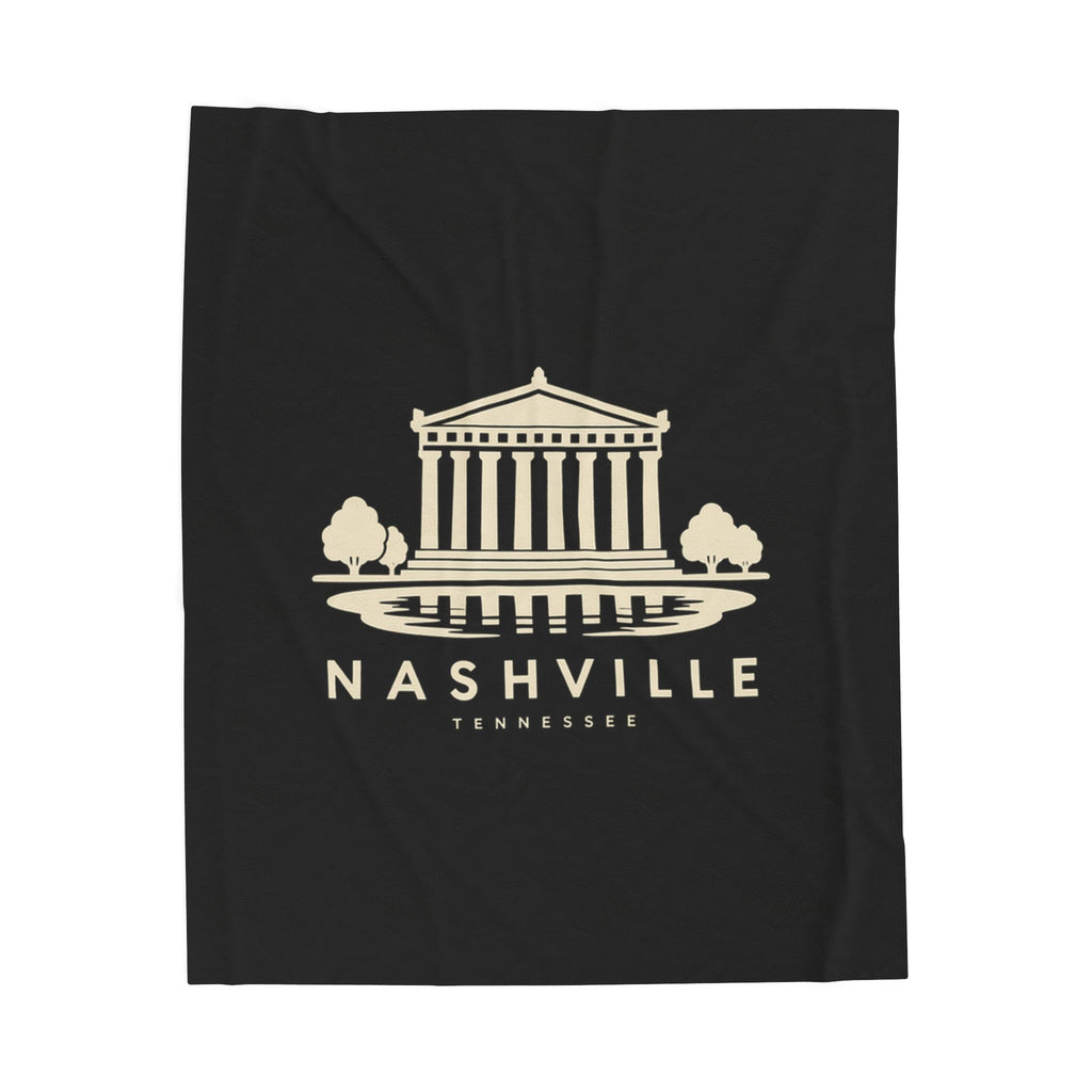 Nashville Parthenon Blanket (Black)
