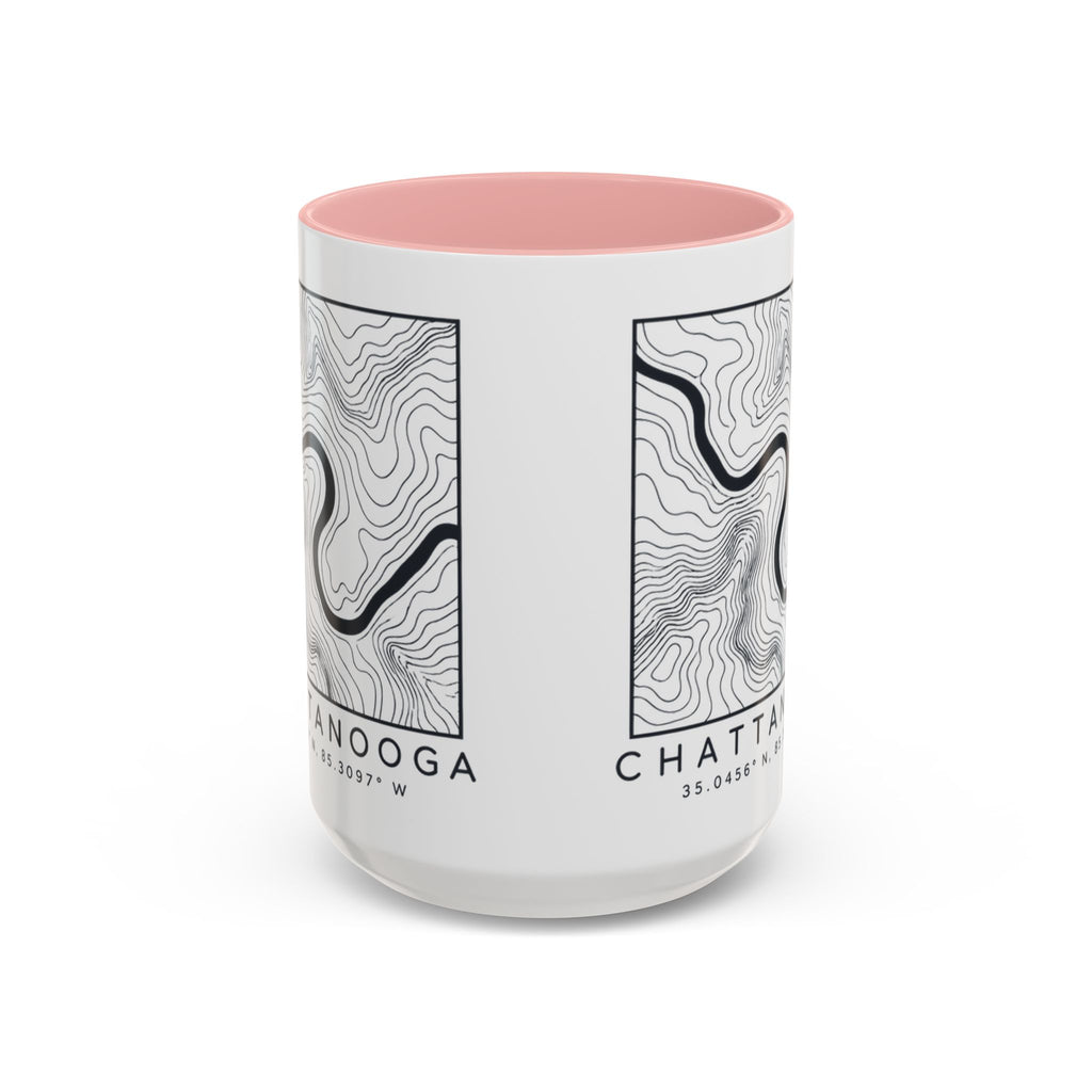 Chattanooga Topo Map Accent Mug