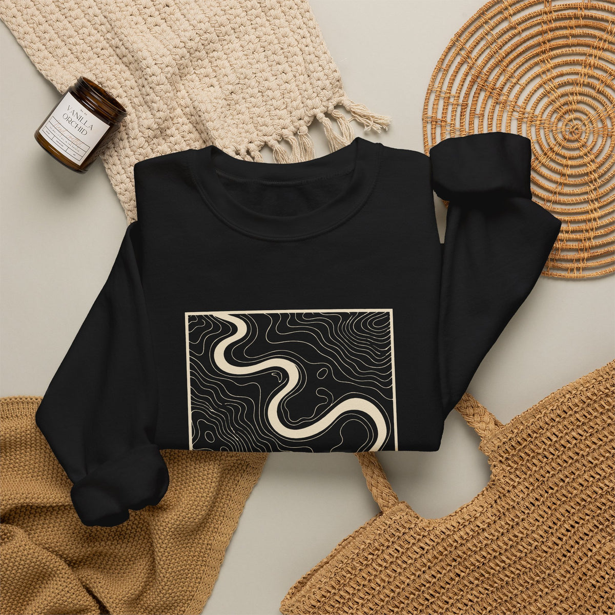 Jackson Topo Map Crewneck Sweatshirt