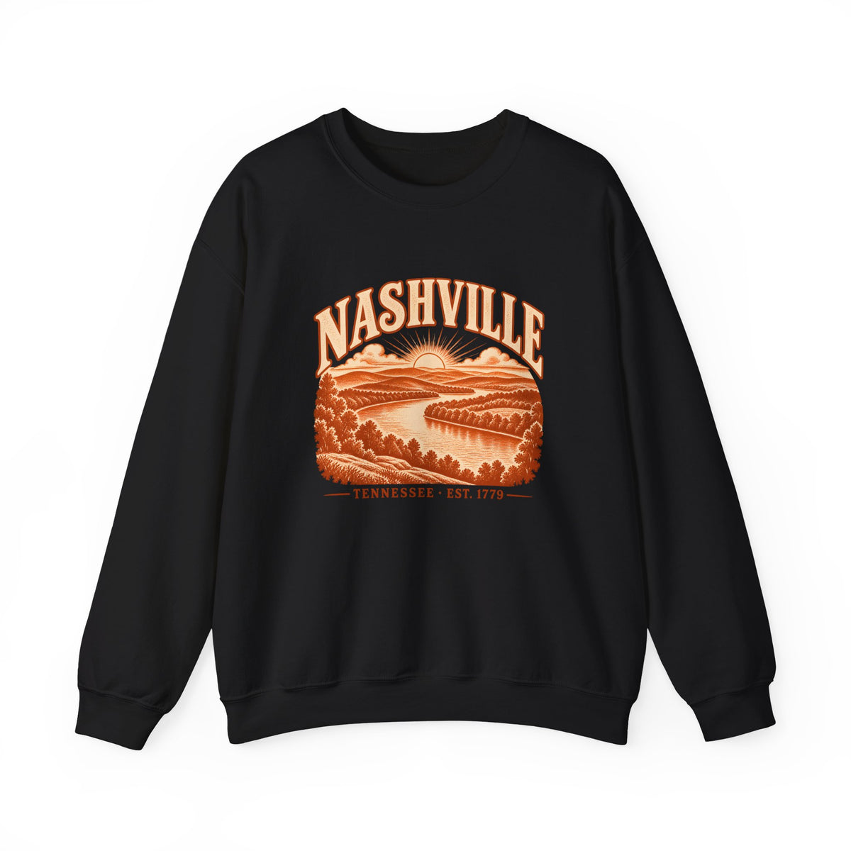 Nashville Engraved Valley Crewneck Sweatshirt