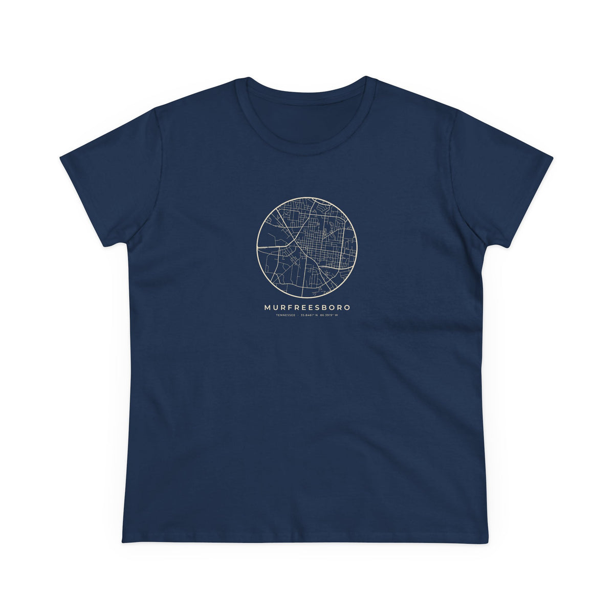 Murfreesboro Street Map Women's T-Shirt