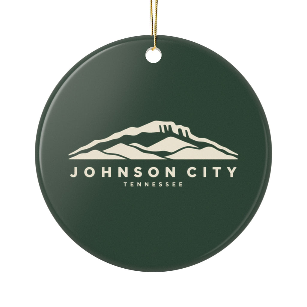 Johnson City Buffalo Mountain Ornament (Forest Green)