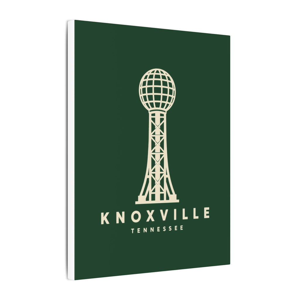 Knoxville Sunsphere Canvas Print (Forest Green)